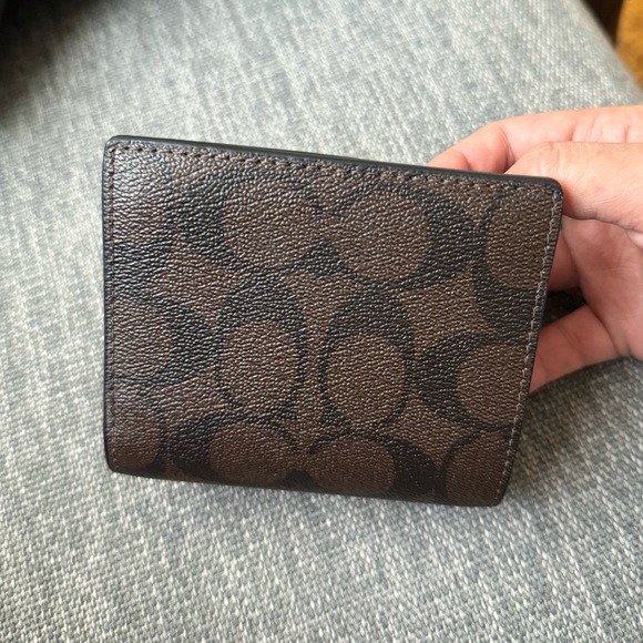 NWT Coach SNAP WALLET in signature canvas - Picture 2 of 6